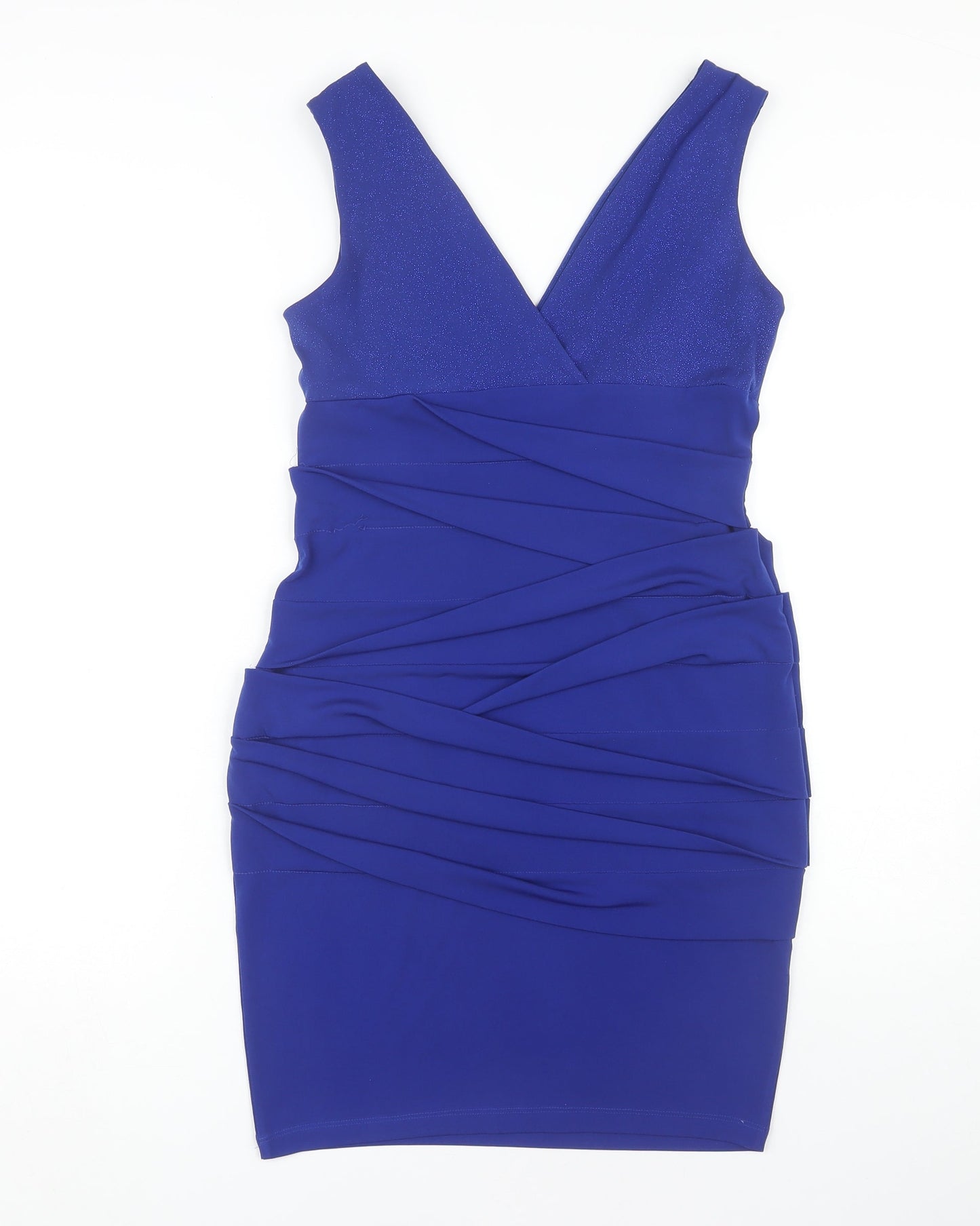 Valerie Bertinelli Women's Blue Bodycon Dress Size 8