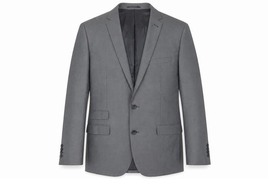 Fellini Men's Grey Single-Breasted Blazer, 42R