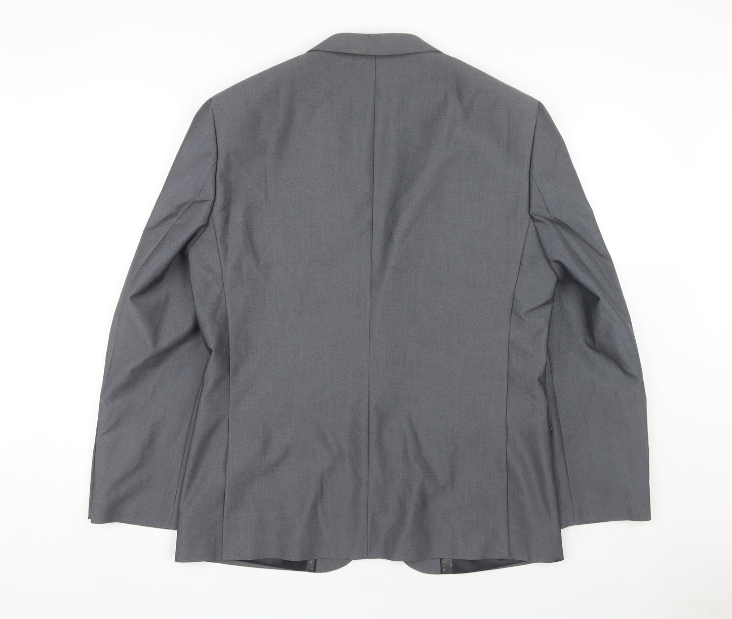 Fellini Men's Grey Single-Breasted Blazer, 42R