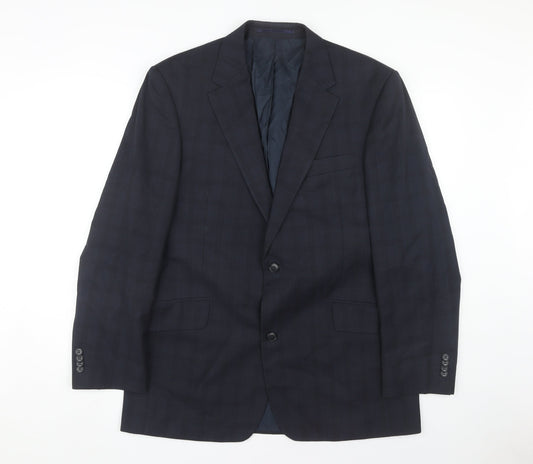 Daniel Hechter Men's Blue Check Blazer, 42