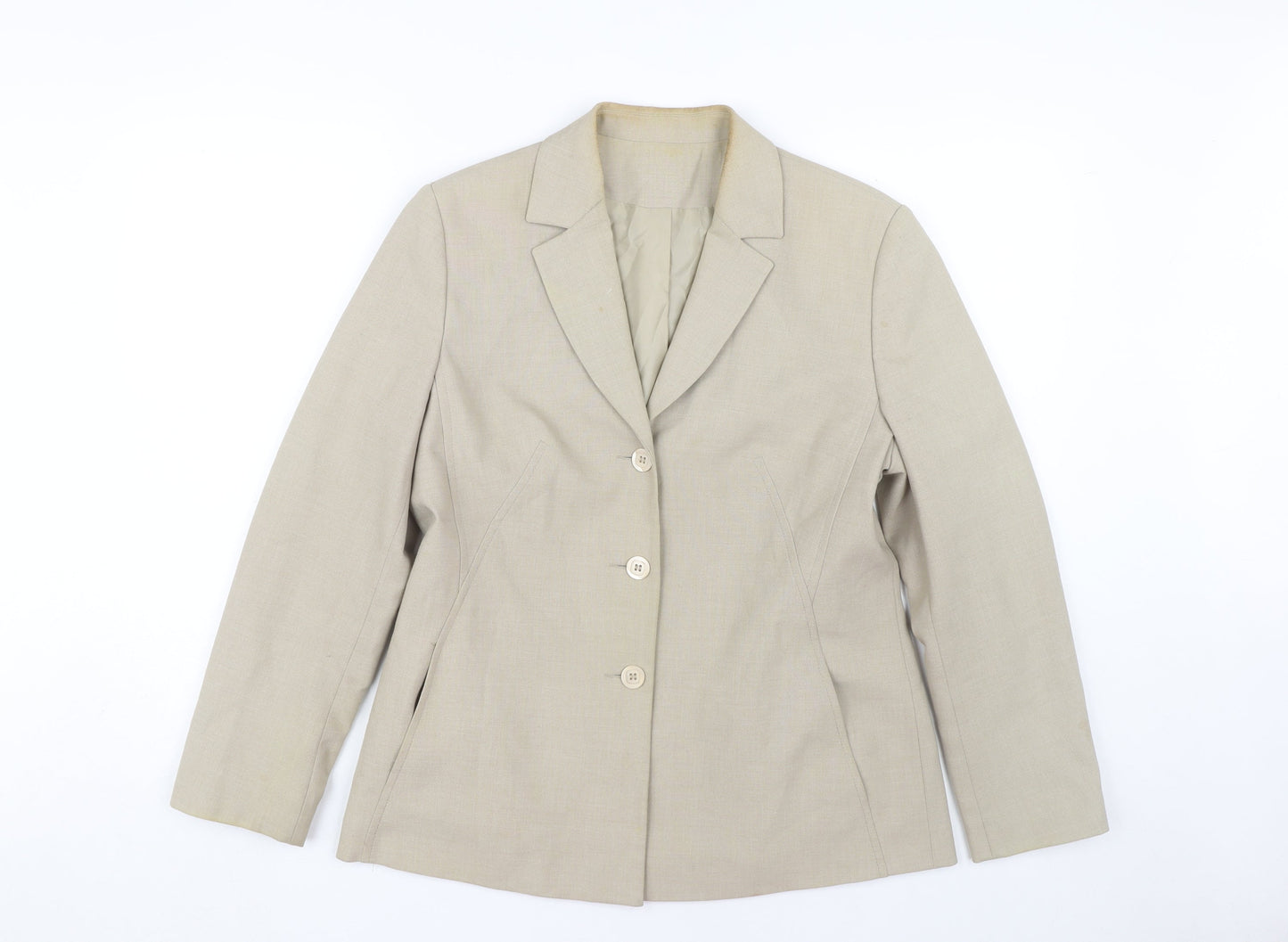 Anne Brooks Women's Beige Petite Blazer Size 12