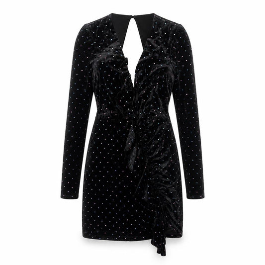 Topshop Women's Black Velvet Dress Size 10