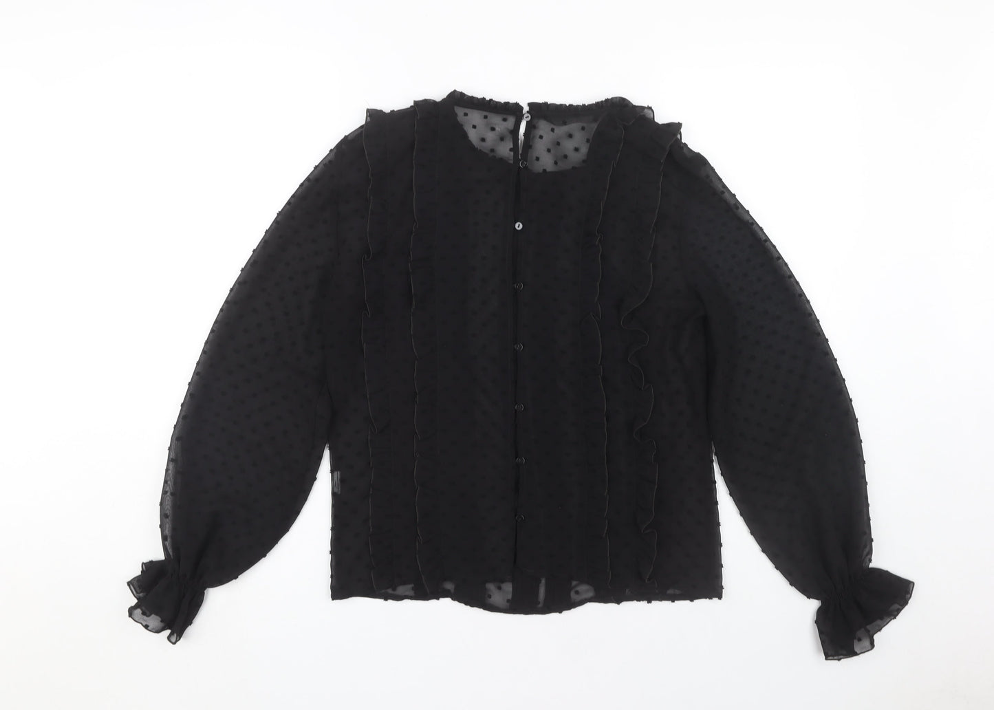 ZARA Women's Black Long Sleeve Blouse S