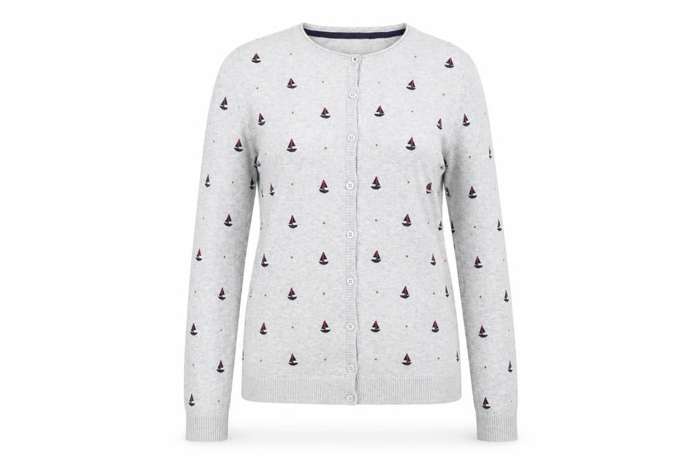 Heyton Women's Grey Buttoned Cardigan Size 10