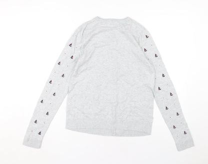 Heyton Women's Grey Buttoned Cardigan Size 10