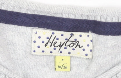 Heyton Women's Grey Buttoned Cardigan Size 10