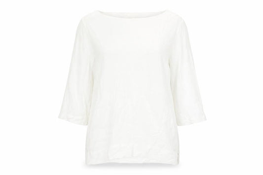 H&M Women's White 3/4 Sleeve Top, Size 10