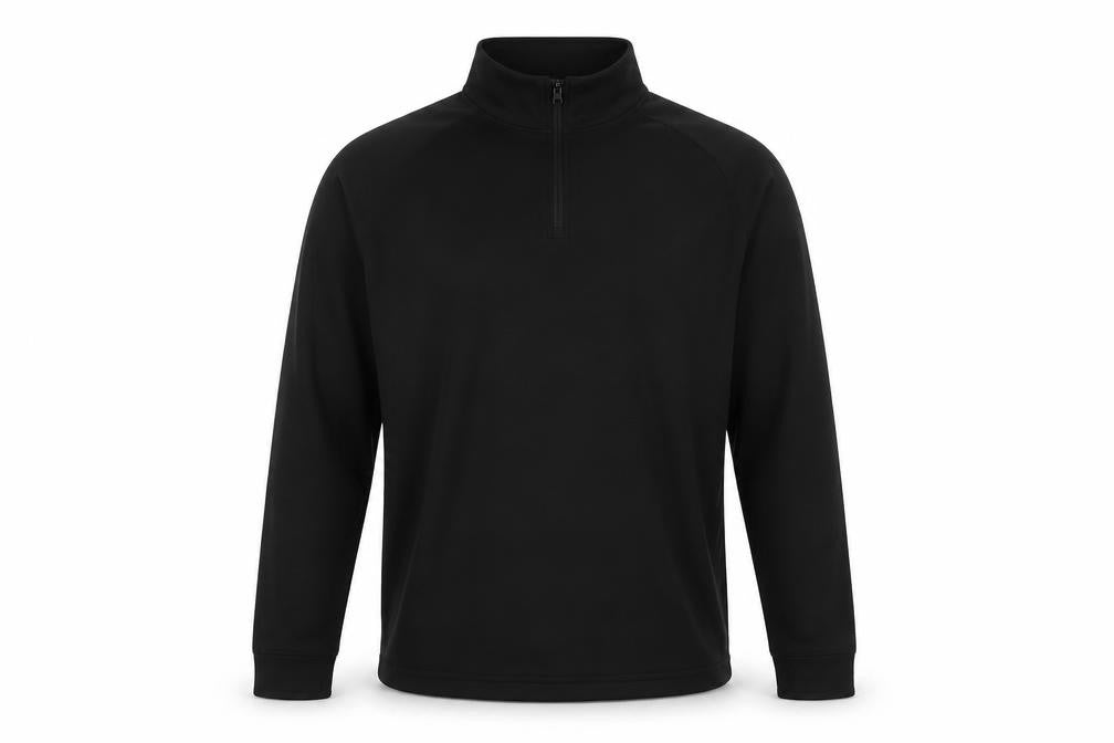 Trespass Men's Black 1/4 Zip Fleece Sweatshirt, L