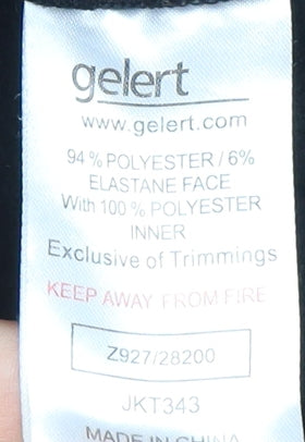 Gelert Womens Black Full Zip Jacket Size 12