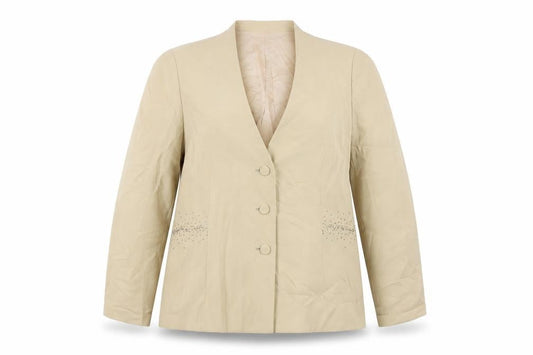Jacques Vert Women's Beige Suit Jacket Size 20