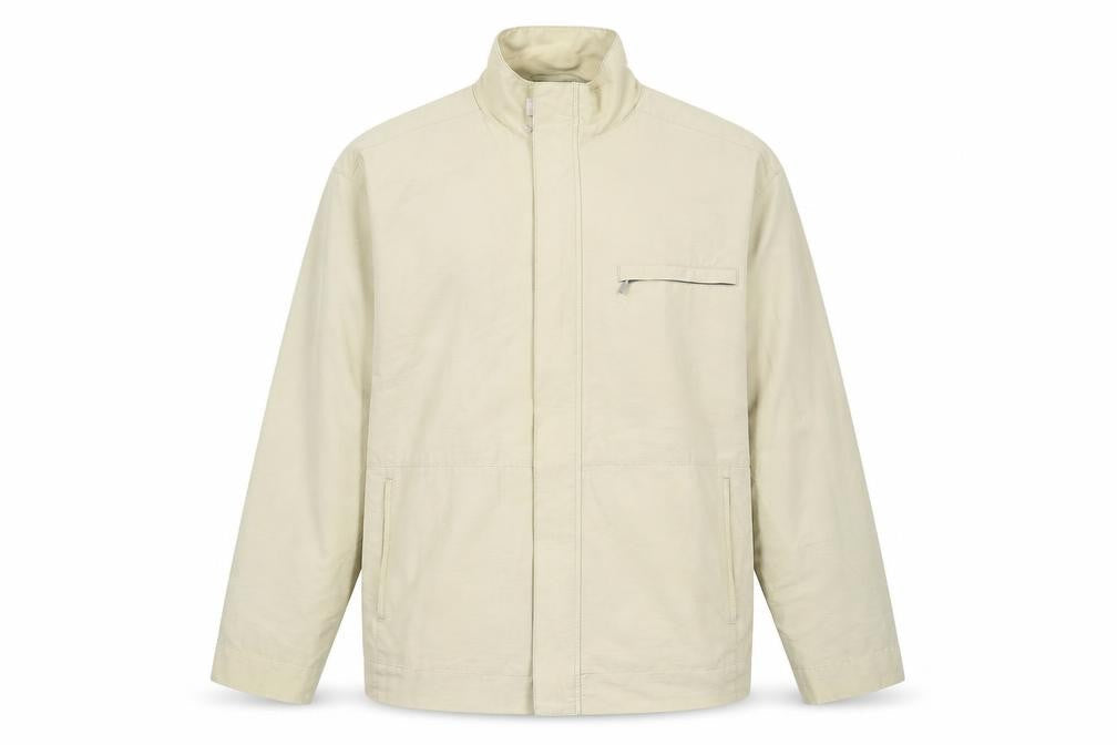 Jeff Banks Men's Beige Windbreaker Jacket M