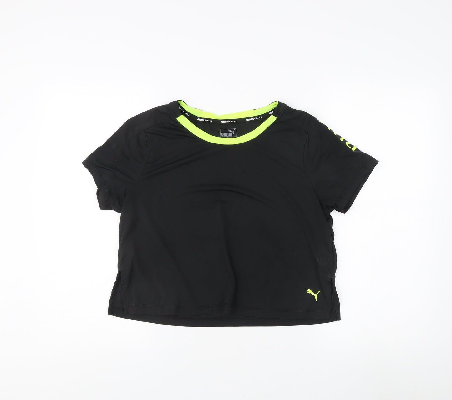 Puma Black T-Shirt - Unisex L Gym & Training Jersey