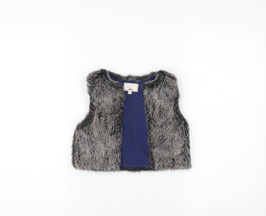 Montaray Girls Grey Faux Fur Waistcoat 4-5 Years