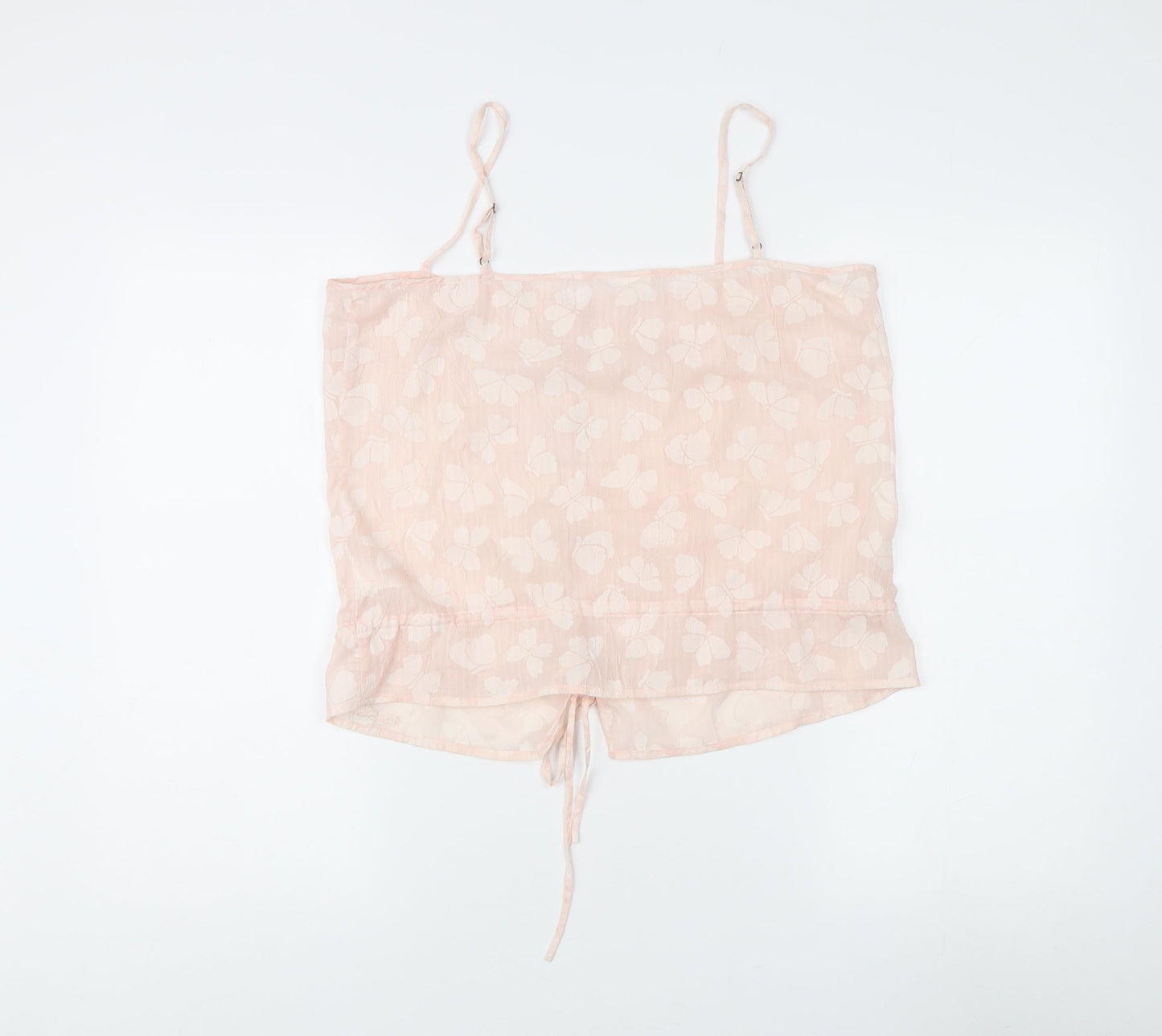 Ben Sherman Pink Camisole Blouse Women L Summer Floral