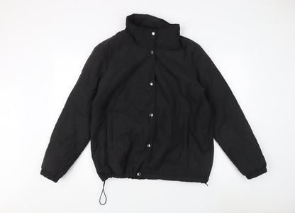 Additional front view of Jacqueline de Yong Women's Black Quilted Jacket XL
