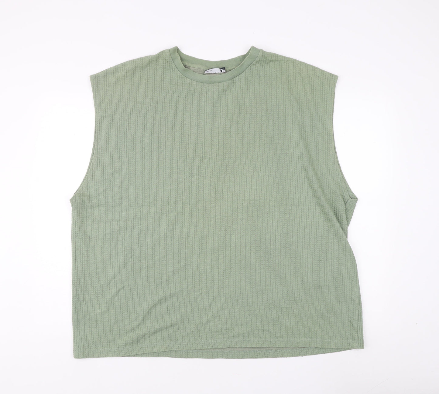 ASOS DESIGN Green Sleeveless Crew Neck Top 2XL