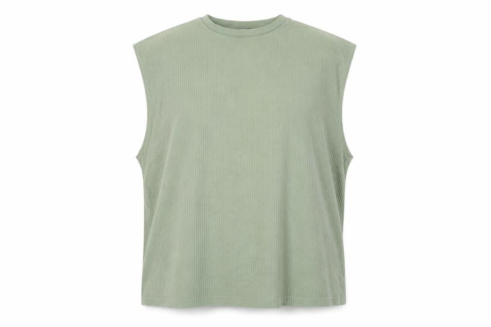 ASOS DESIGN Green Sleeveless Crew Neck Top 2XL
