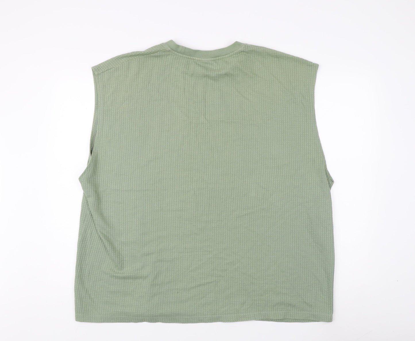 ASOS DESIGN Green Sleeveless Crew Neck Top 2XL