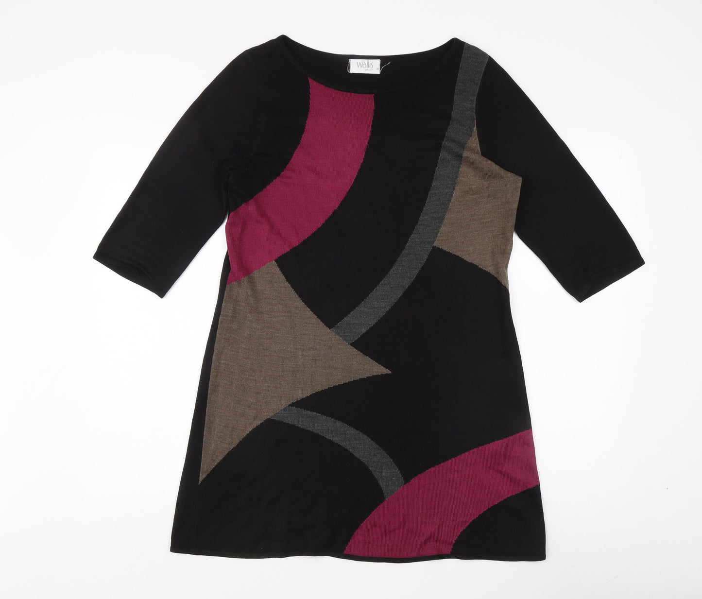 Wallis Petite Women's Black Tunic Jumper, M