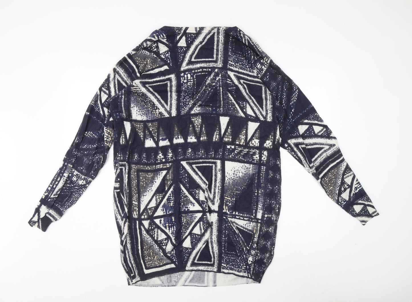 Next Women's Multicoloured Geometric Pullover Jumper Size 14