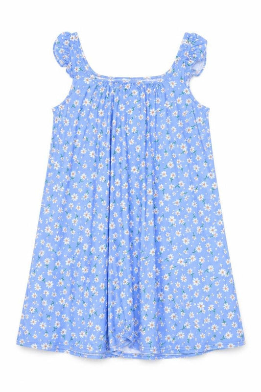 Front view of In The Style Women's Blue Floral Dress, size 10