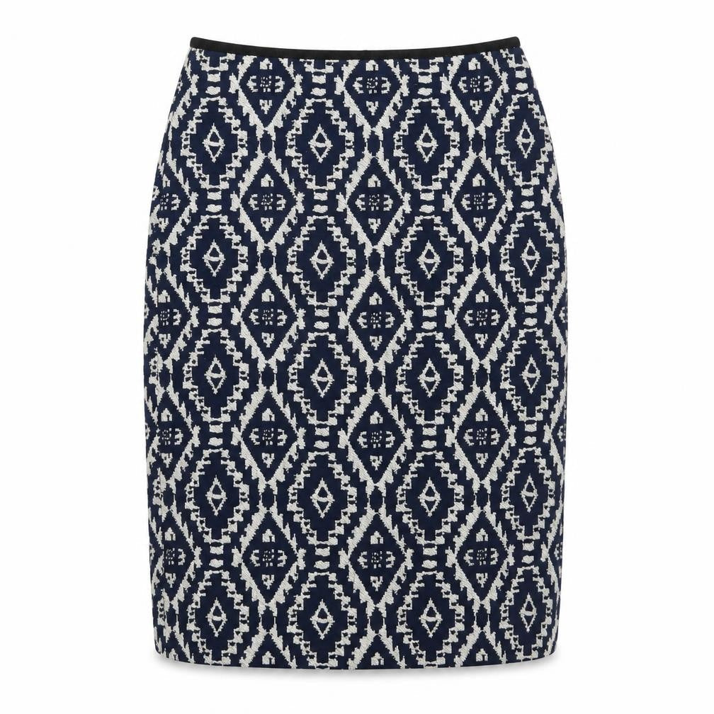 Marks & Spencer Women's Blue Geometric Midi Skirt