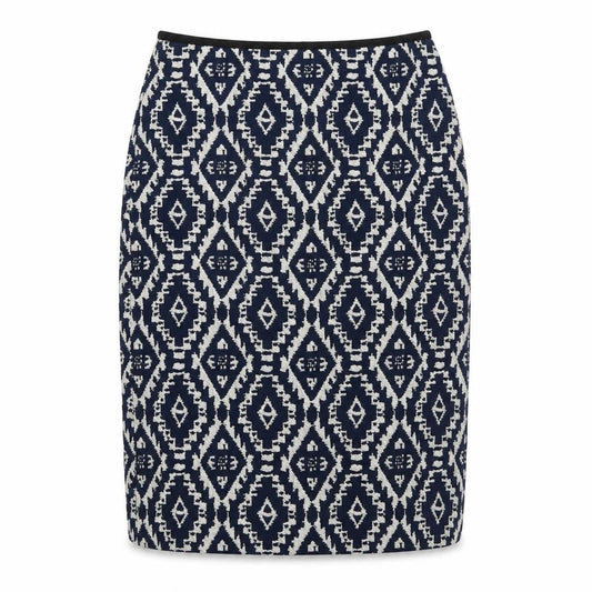Marks & Spencer Women's Blue Geometric Midi Skirt