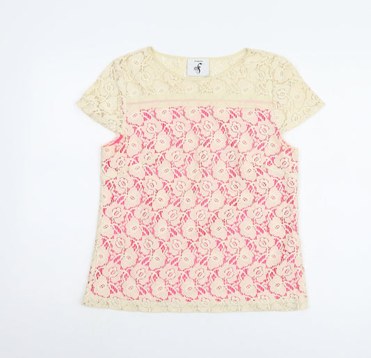 Fearne Cotton Women's Floral Lace Blouse, Size 12