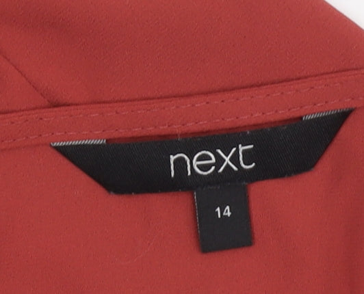 Next Red V-Neck Sleeveless Blouse Size 14