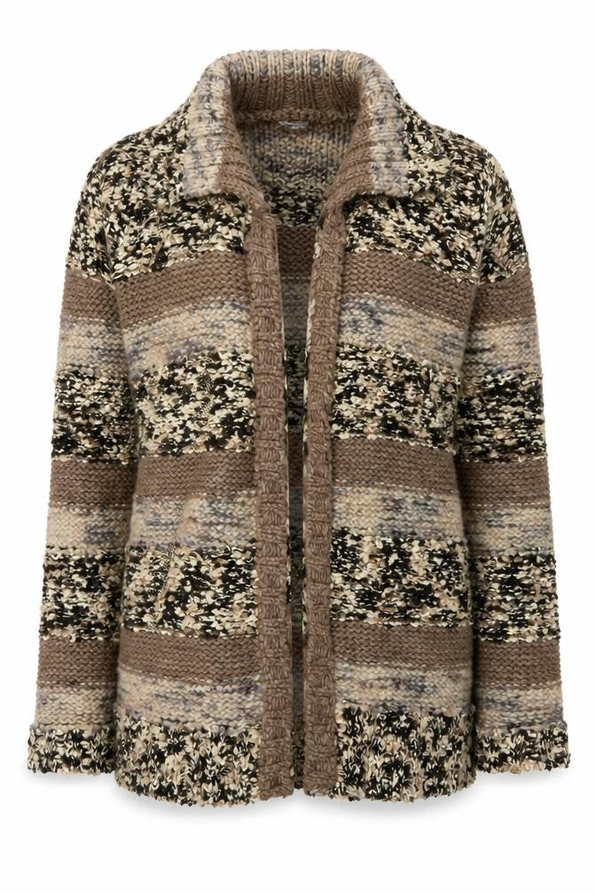 Cotton Traders Women's Multicoloured XL Open Front Cardigan