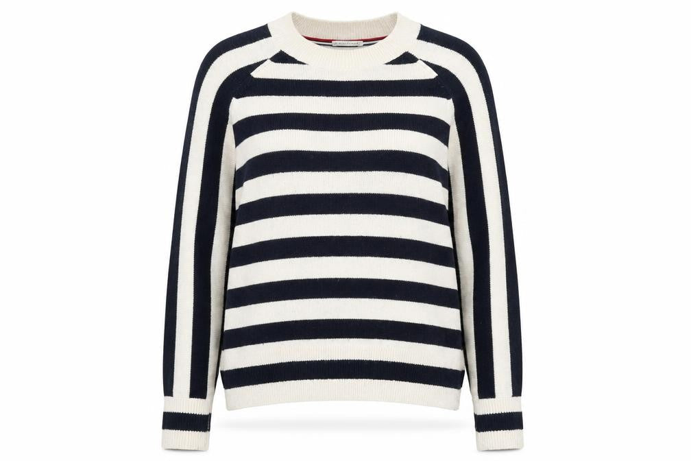 Hilfiger Denim Women's Striped Pullover Jumper, Multicoloured, S