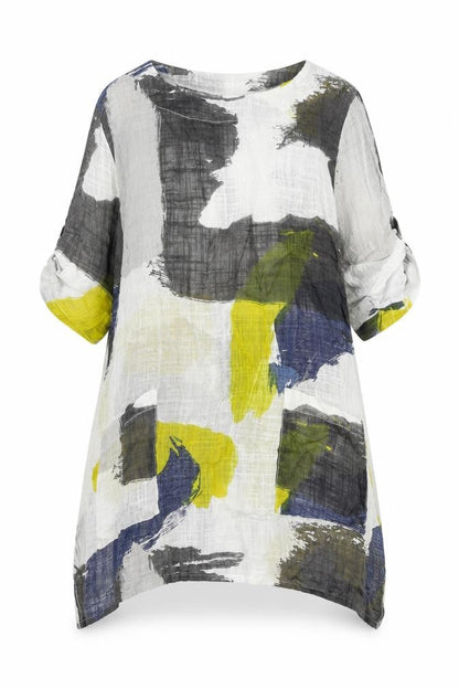 Front view of Roman Women's Multicolour Tunic, size 6, Cotton