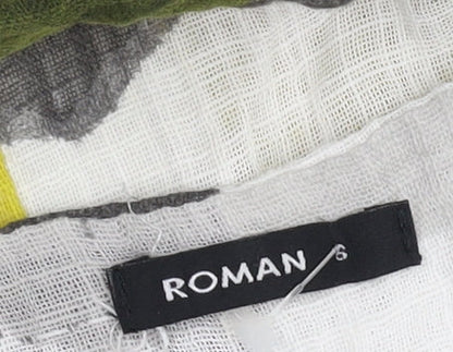 Brand and care label for Roman Women's Multicolour Tunic, size 6, Cotton