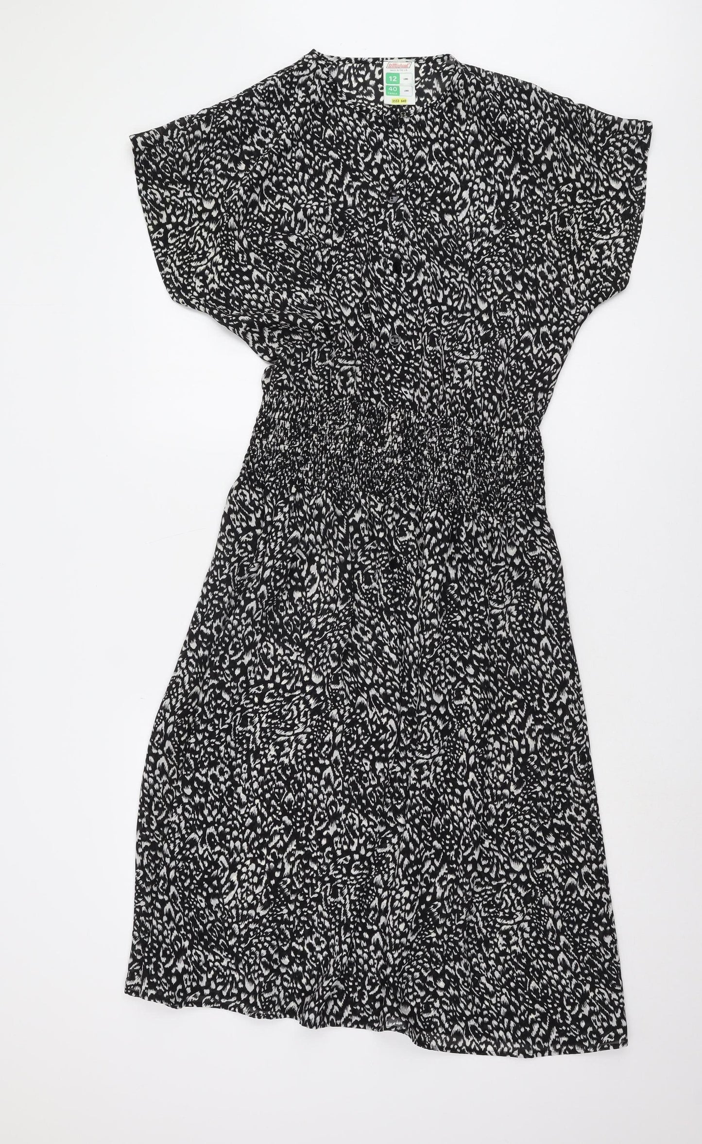Marks & Spencer Women's Black Long Dress, Size 12