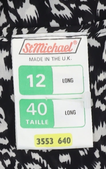 Marks & Spencer Women's Black Long Dress, Size 12