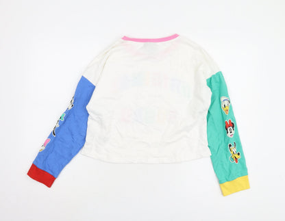 Back view of Disney girls’ multicoloured pullover sweatshirt 11 years