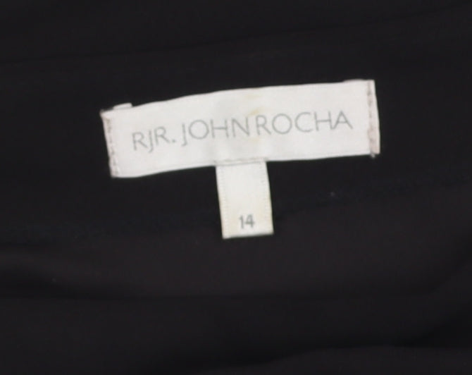 RJR John Rocha Black Off-Shoulder Top Size 14