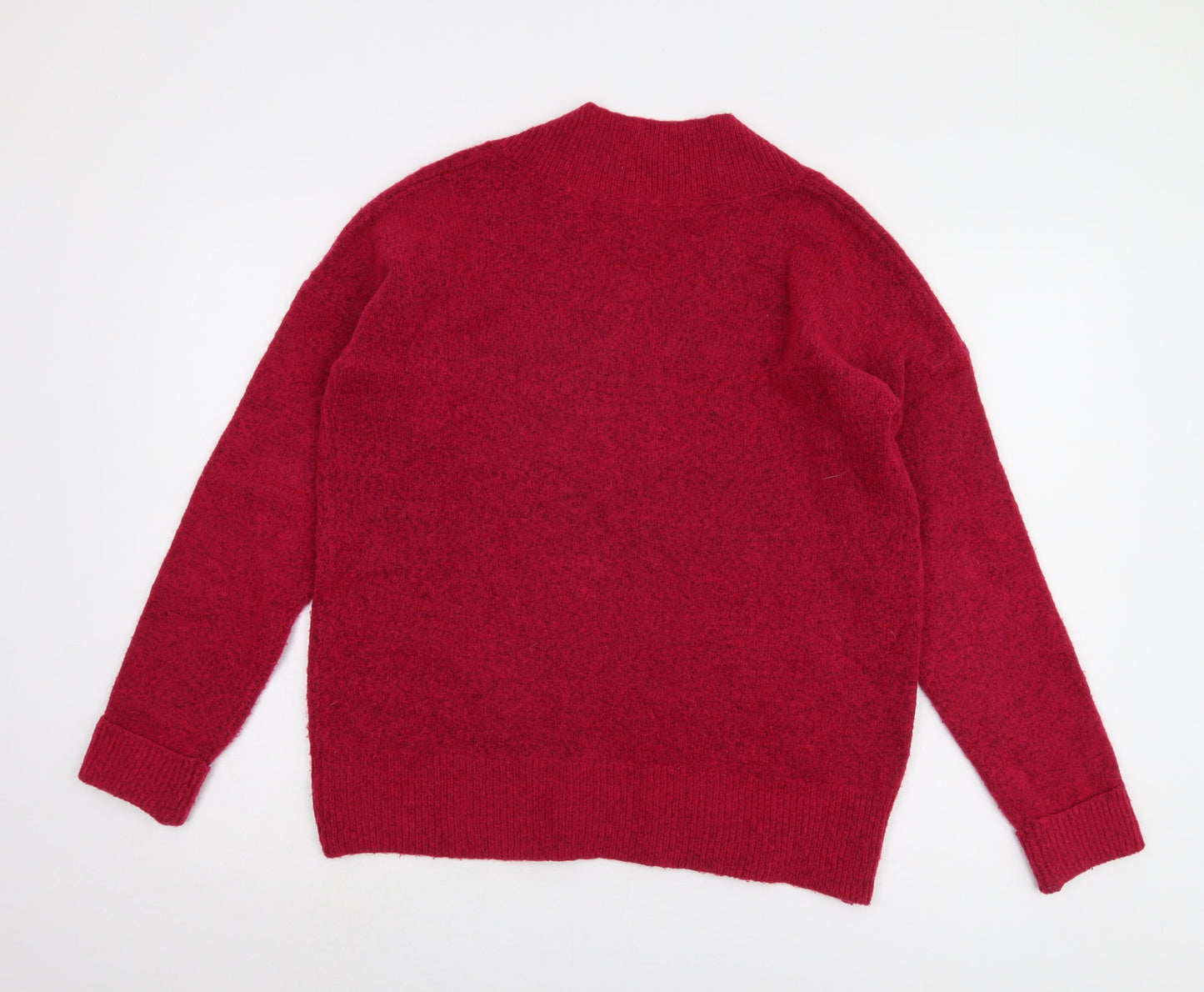 Next Women's Red V-Neck Pullover Jumper M