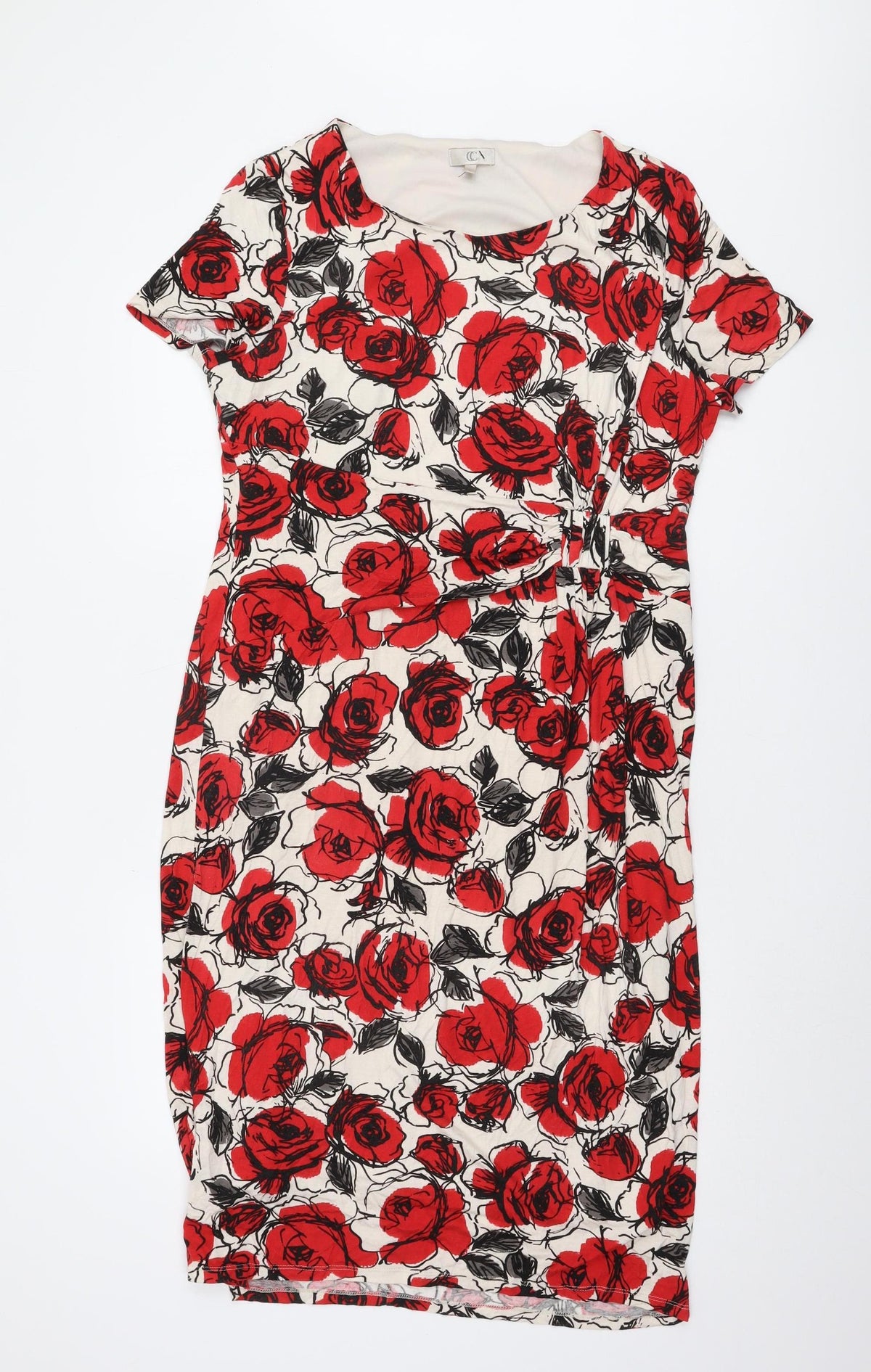 Country Casuals Women's Floral Dress, Multicoloured, L, Short Sleeve