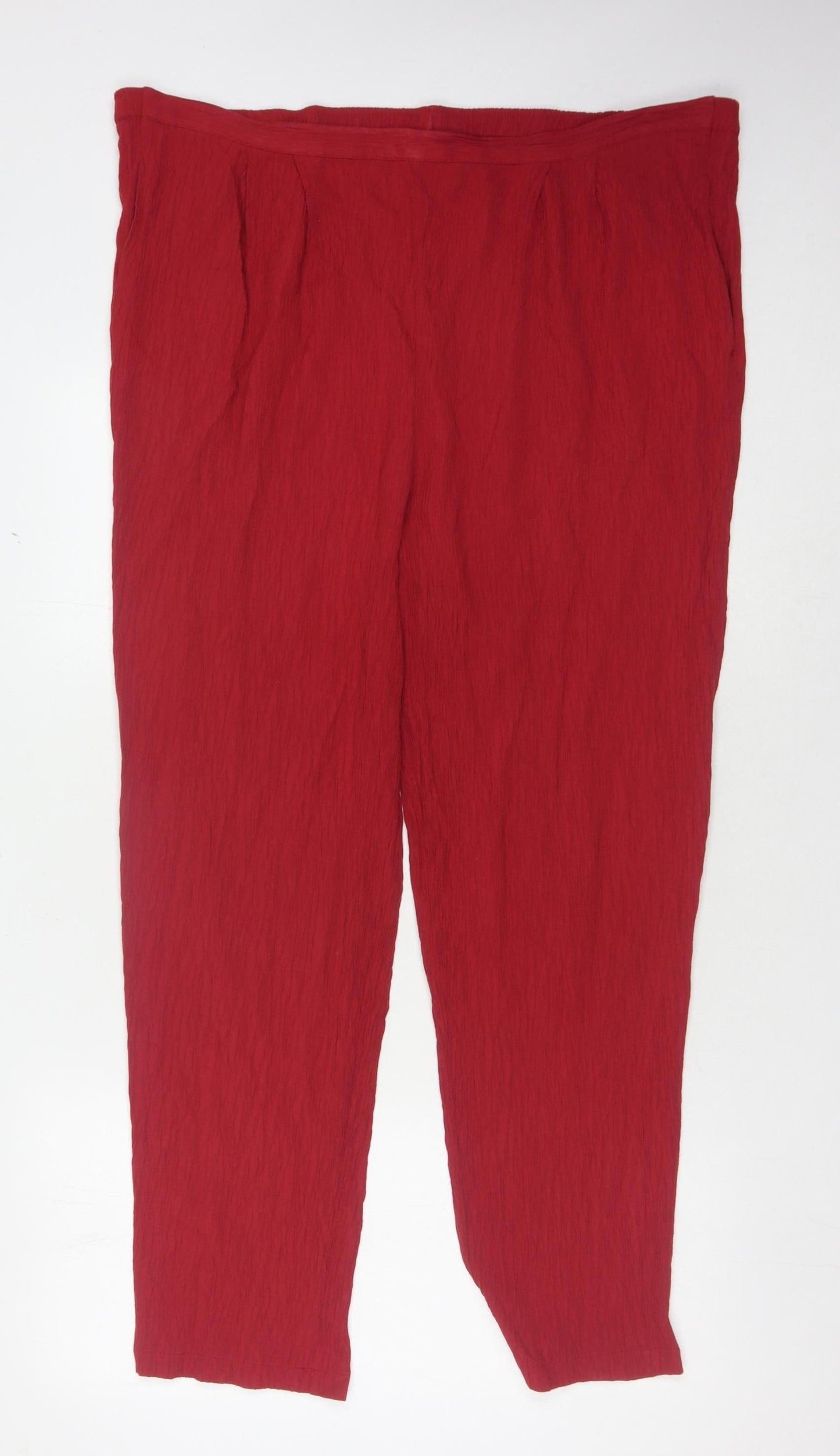 Essentials Red Women's Trousers Size 18