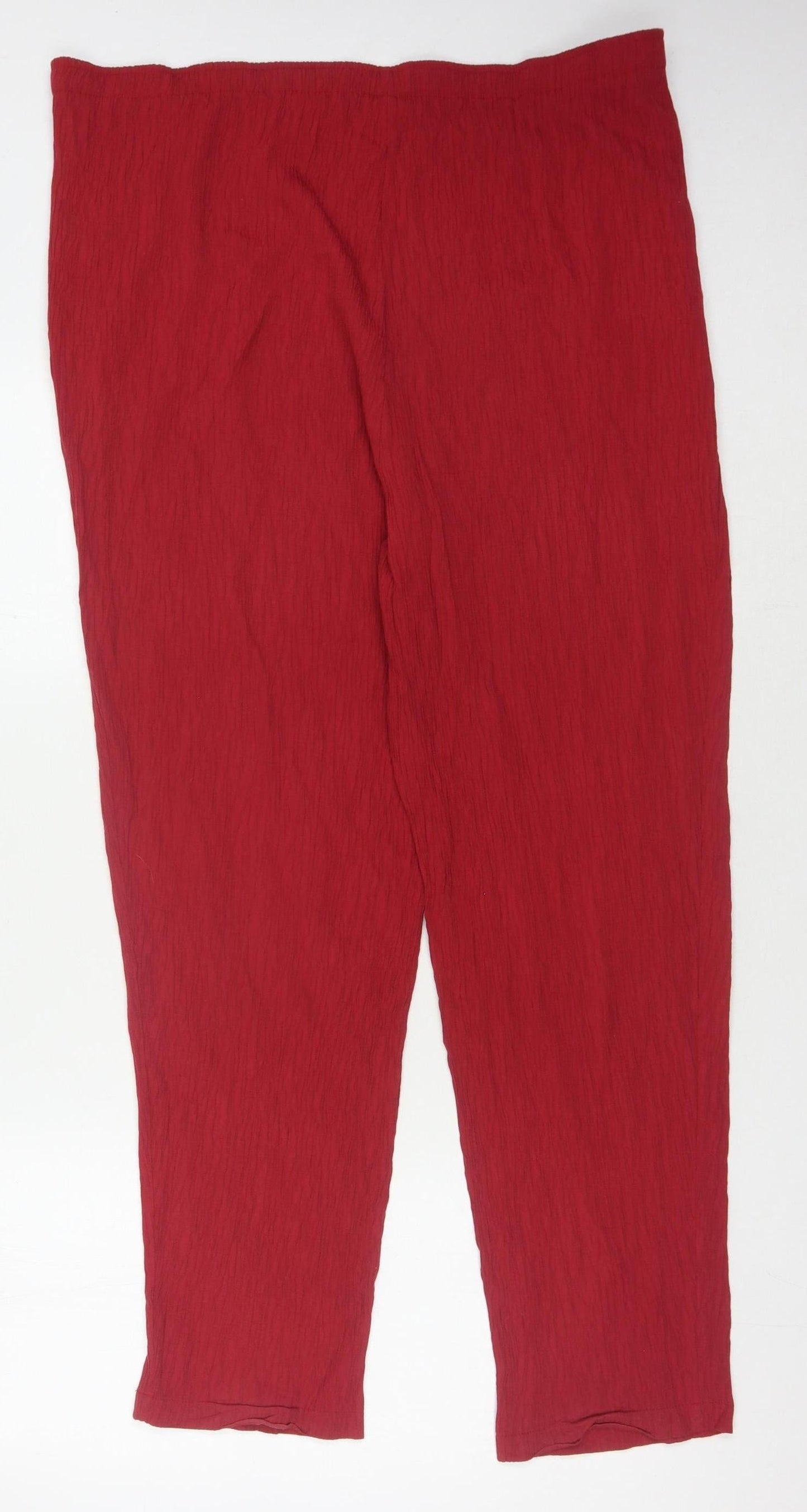 Essentials Red Women's Trousers Size 18
