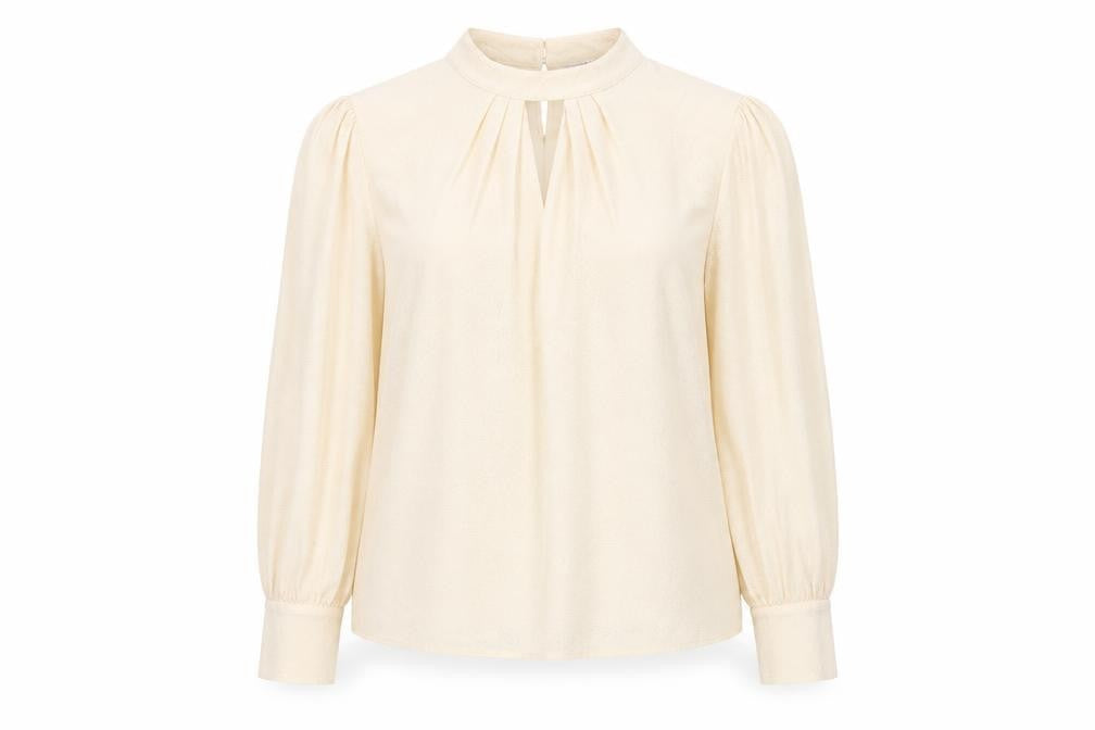 Dorothy Perkins Women's Ivory High Neck Blouse Size 12