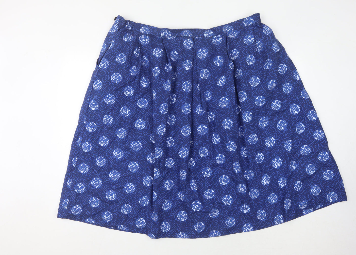 Country Collection Women's Blue Polka Dot Skirt Size 24