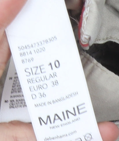 Maine Women's Beige Chino Shorts, Size 10, Debenhams