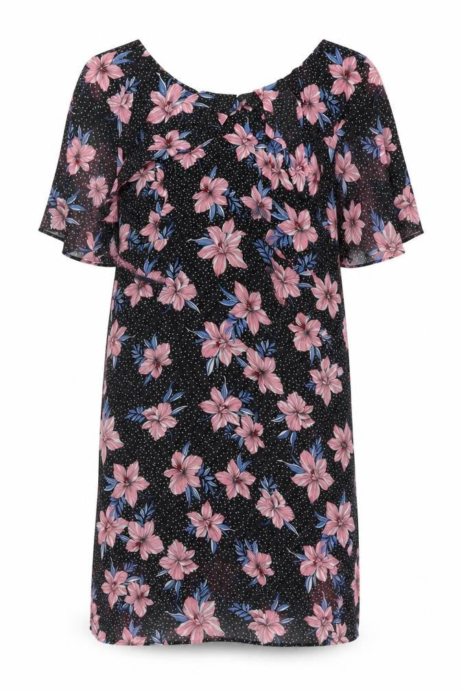 Girls On Film Women's Floral Dress, Multicoloured Size 14