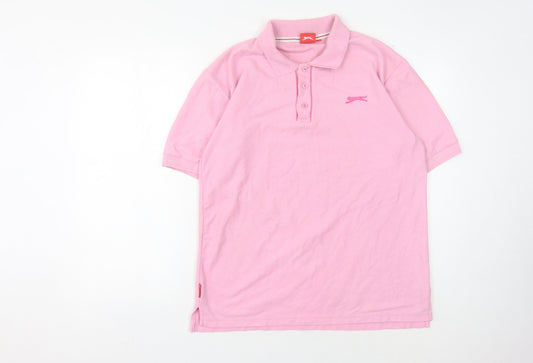 Slazenger Pink Polo Shirt for Unisex, Size L