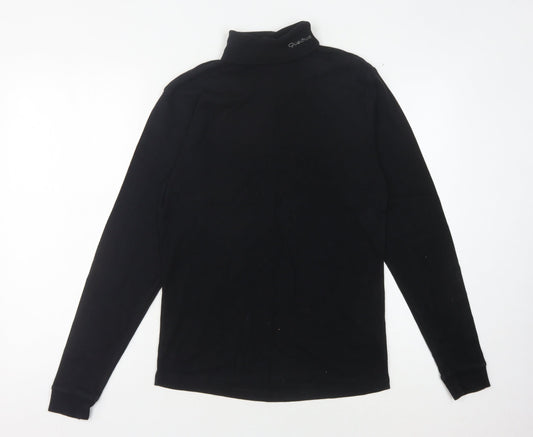 Quechua Women's Black Long Sleeve Mock Neck Shirt