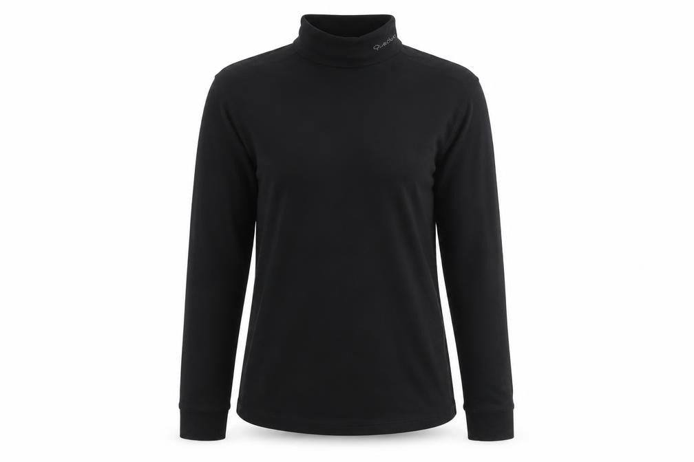 Quechua Women's Black Long Sleeve Mock Neck Shirt