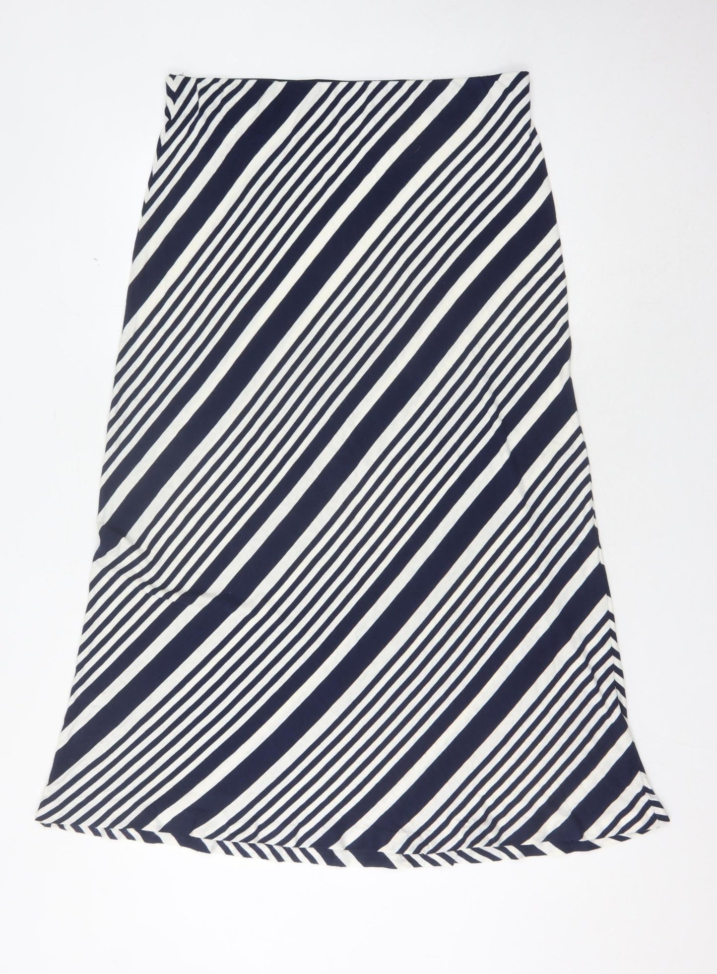 Max Studio Women's Blue Striped XL Skirt
