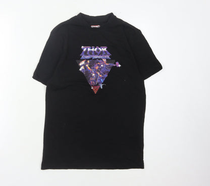 Preloved Marvel Unisex Black XS T-Shirt Thor Design - Front